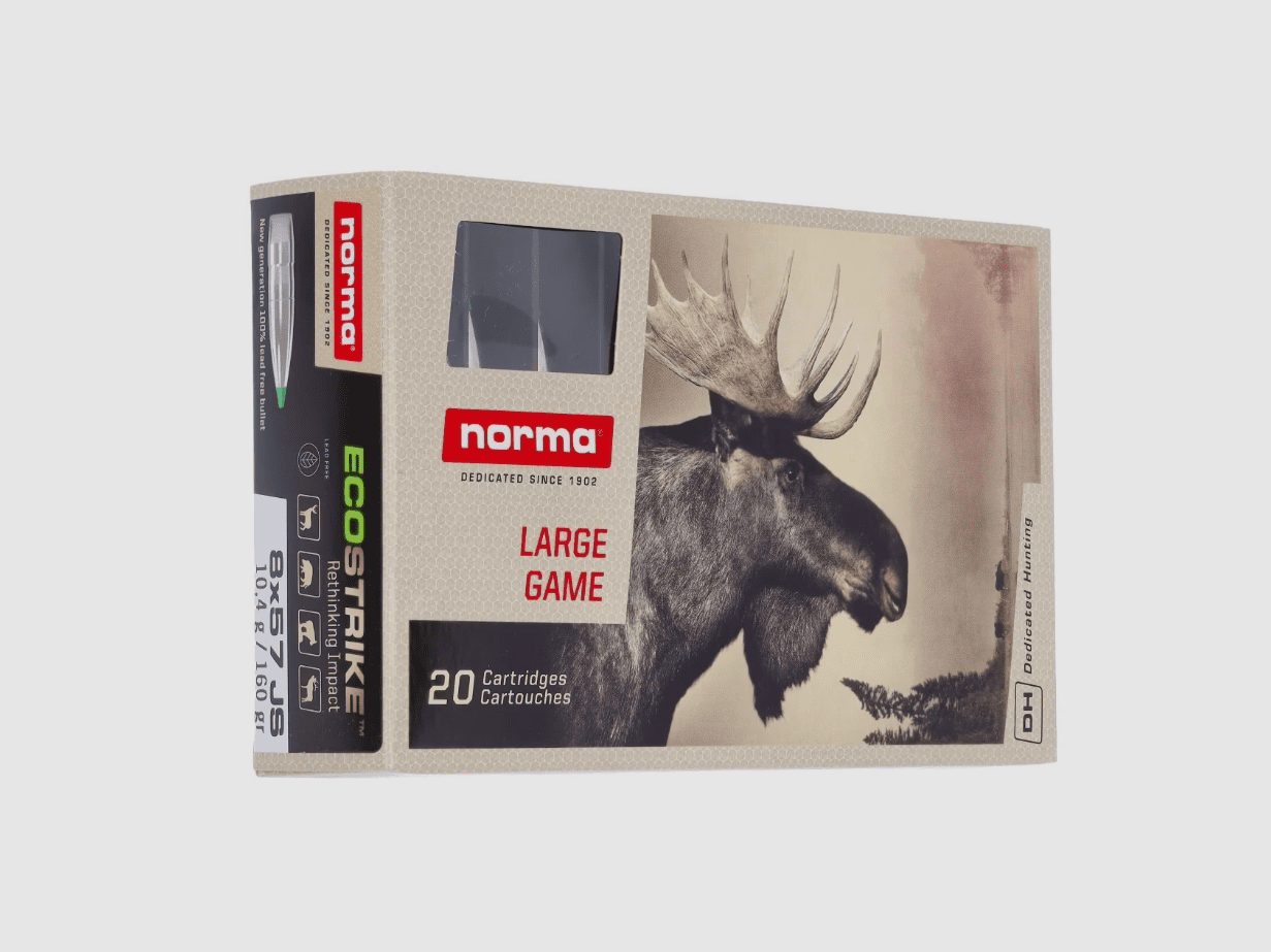 Norma 8x57 JS ECOSTRIKE 10,4 g 160 gr - 20 Stk