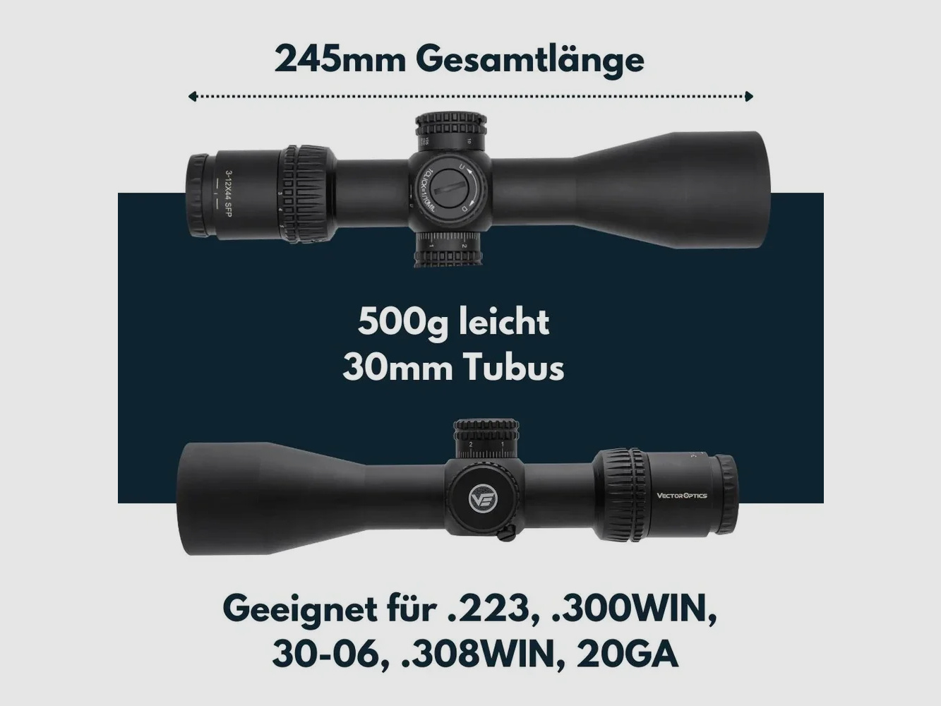 Vector Optics SCOM-24 Veyron 3-12x44SFP