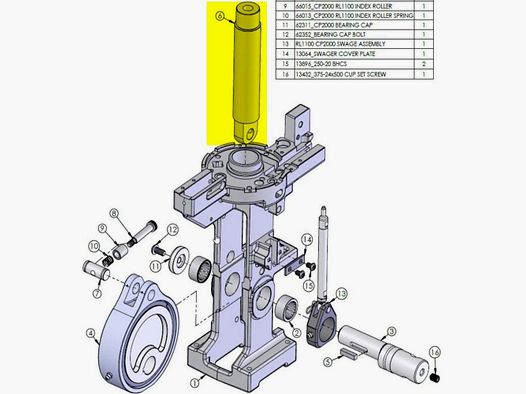 Dillon 1100/2000 Arbre principal