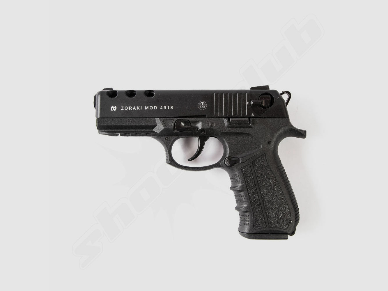 Zoraki Zoraki 4918 brüniert im Set 9 mm P.A.K. 50 Platzpatronen