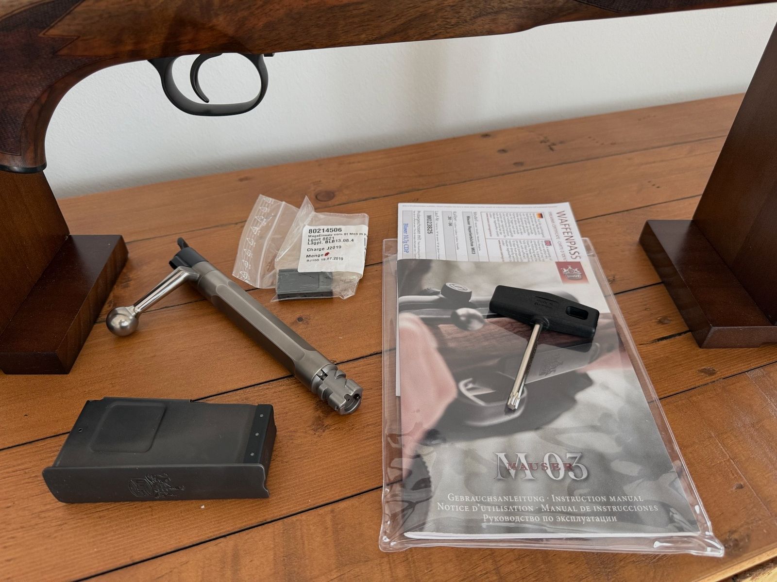 Mauser M03 EXPERT Rifle repetidora Cal. 30-06 HK 5 roscas de boca originales M 03