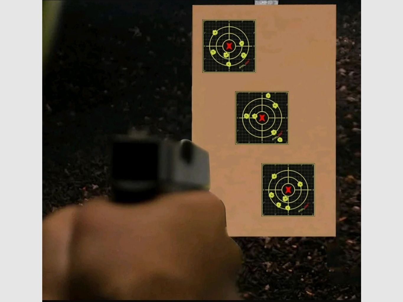 Zielscheiben Spaltter 10,2cm×10,2cm für Luftgewehr /Luftpistole 