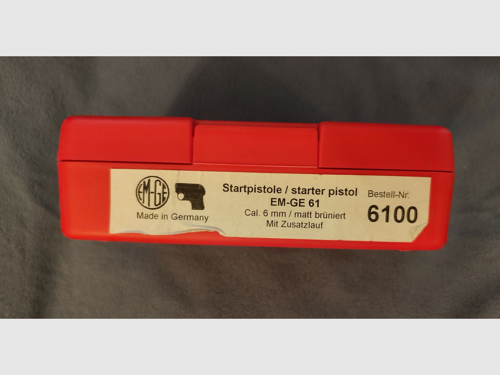 EM-GE 61 Startpistole 6 mm matt brüniert Signalpistole mit Zusatzlauf