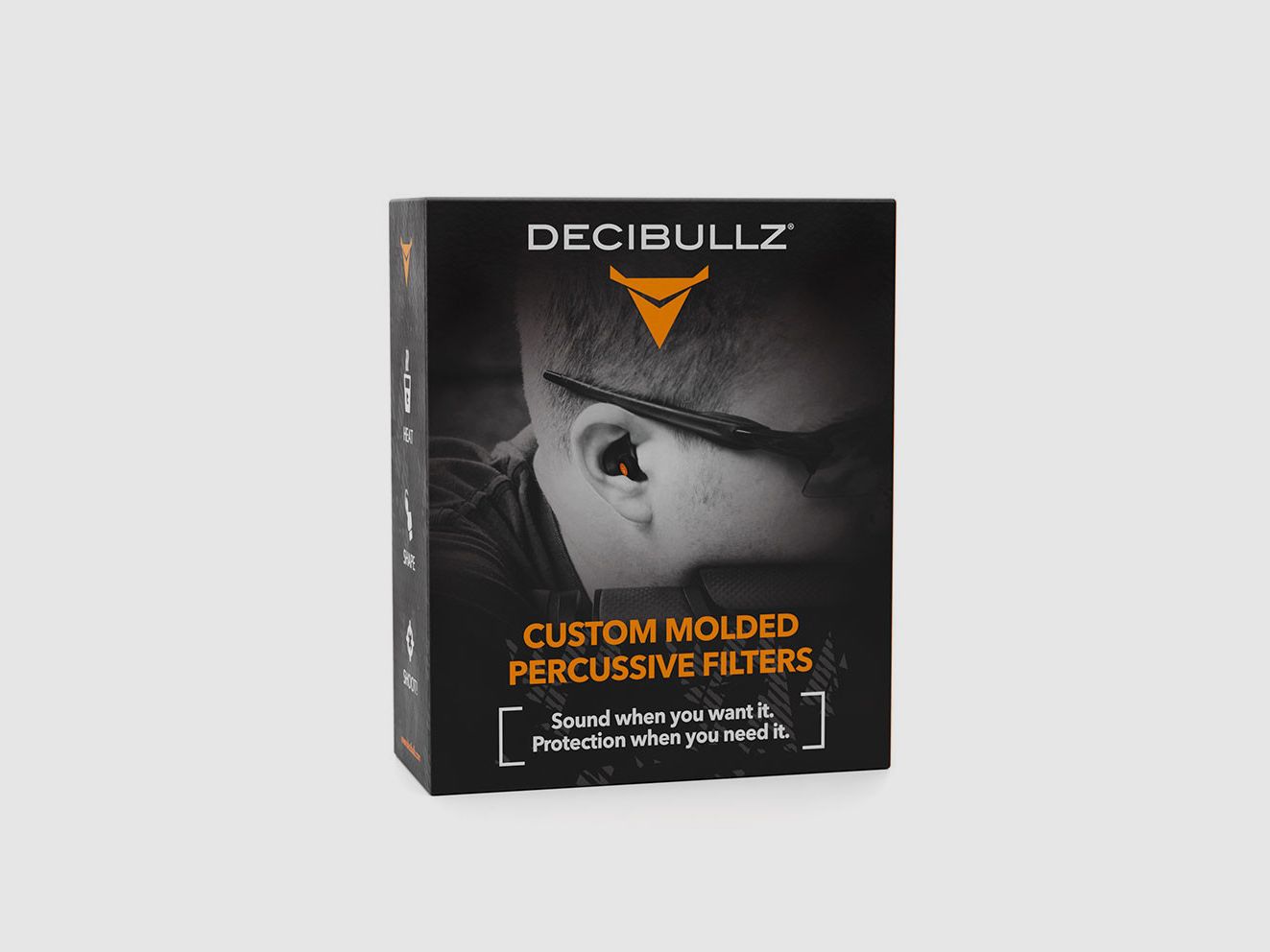Mouldable earplugs Decibullz z filtrami uderzeniowymi, zdjęcie 13 z 13