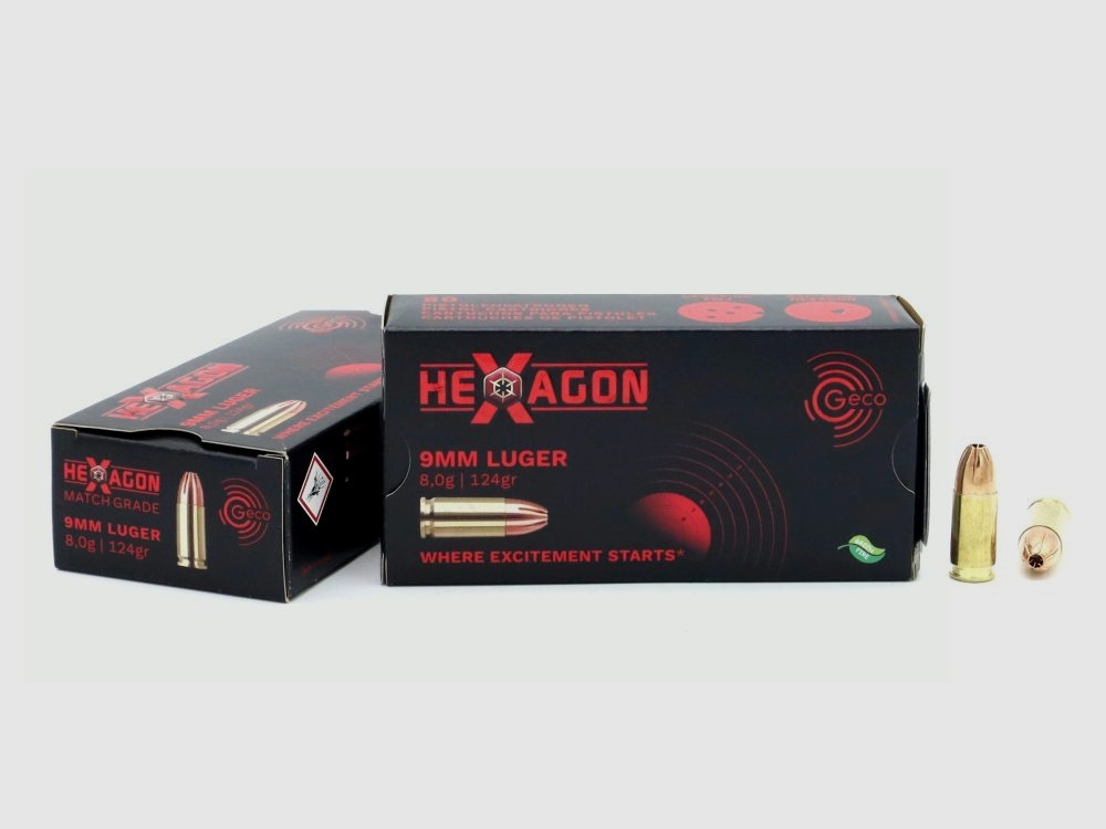 <Vendo 1000 colpi Geco 9mm Hexagon