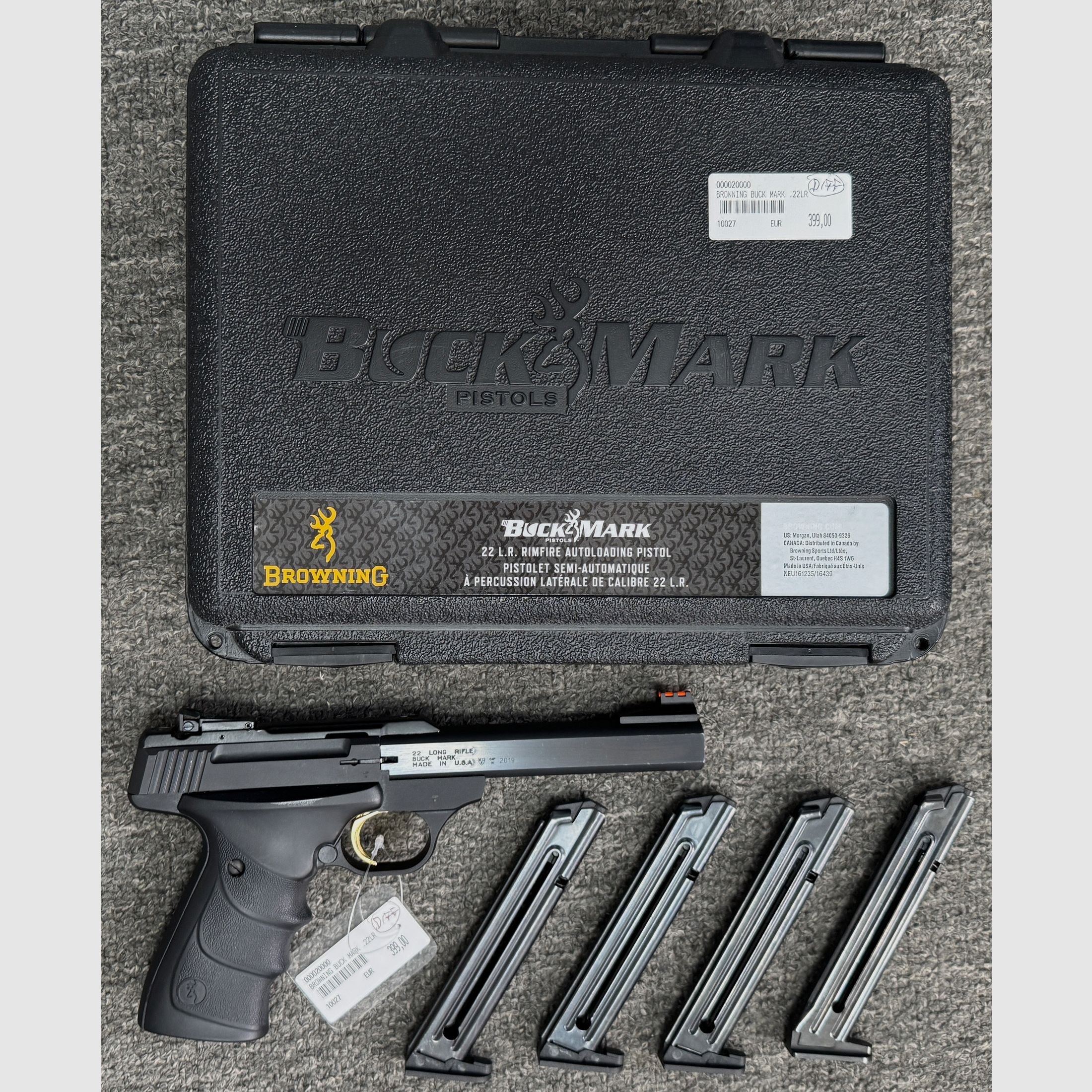 Pistola deportiva Browning Buck Mark .22lfb