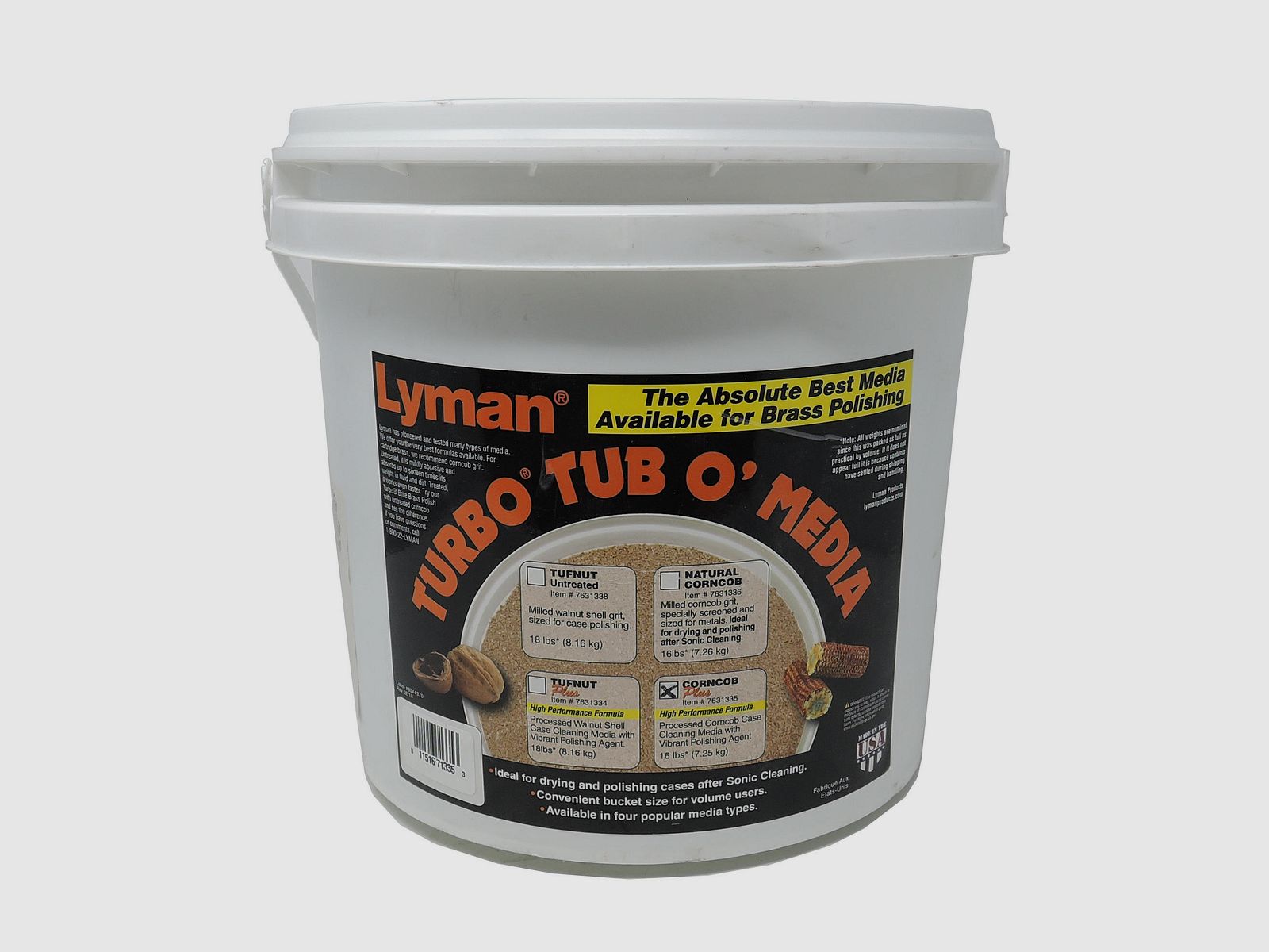 Lyman Turbo Tub O’ Media (Corncob Plus) – 7.25 kg