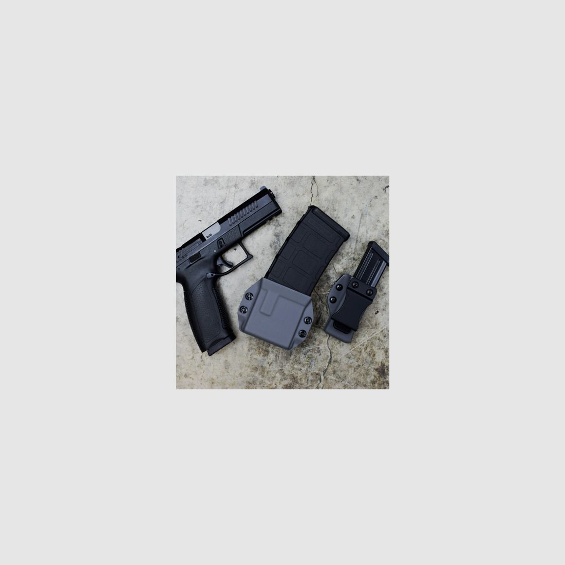 BLACK ARCH HOLSTER - Magazine holder Kydex AR-15
