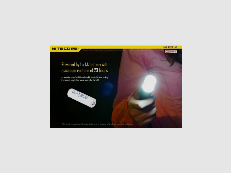 Torcia Nitecore LA10, 135 lumen, immagine 8 di 20