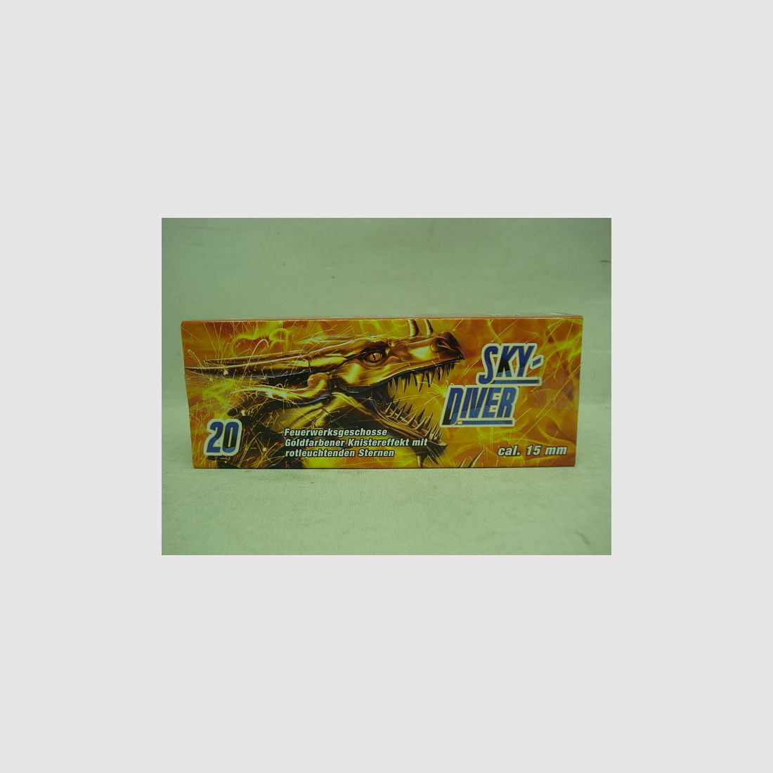 Sky Diver 15 mm - goldene Knistersterne