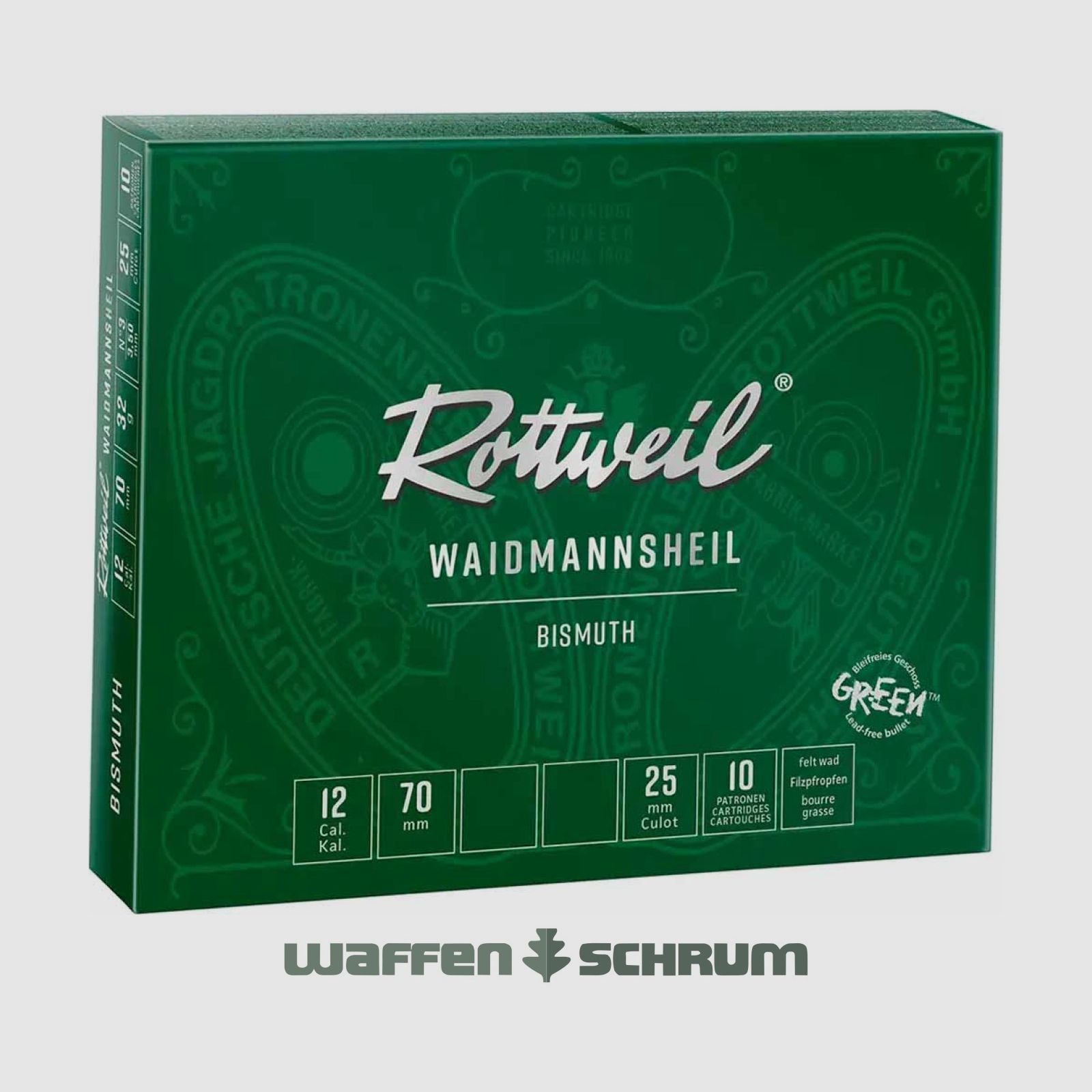 Rottweil Waidmannsheil Bismuth 12/70 3.25mm - 32g