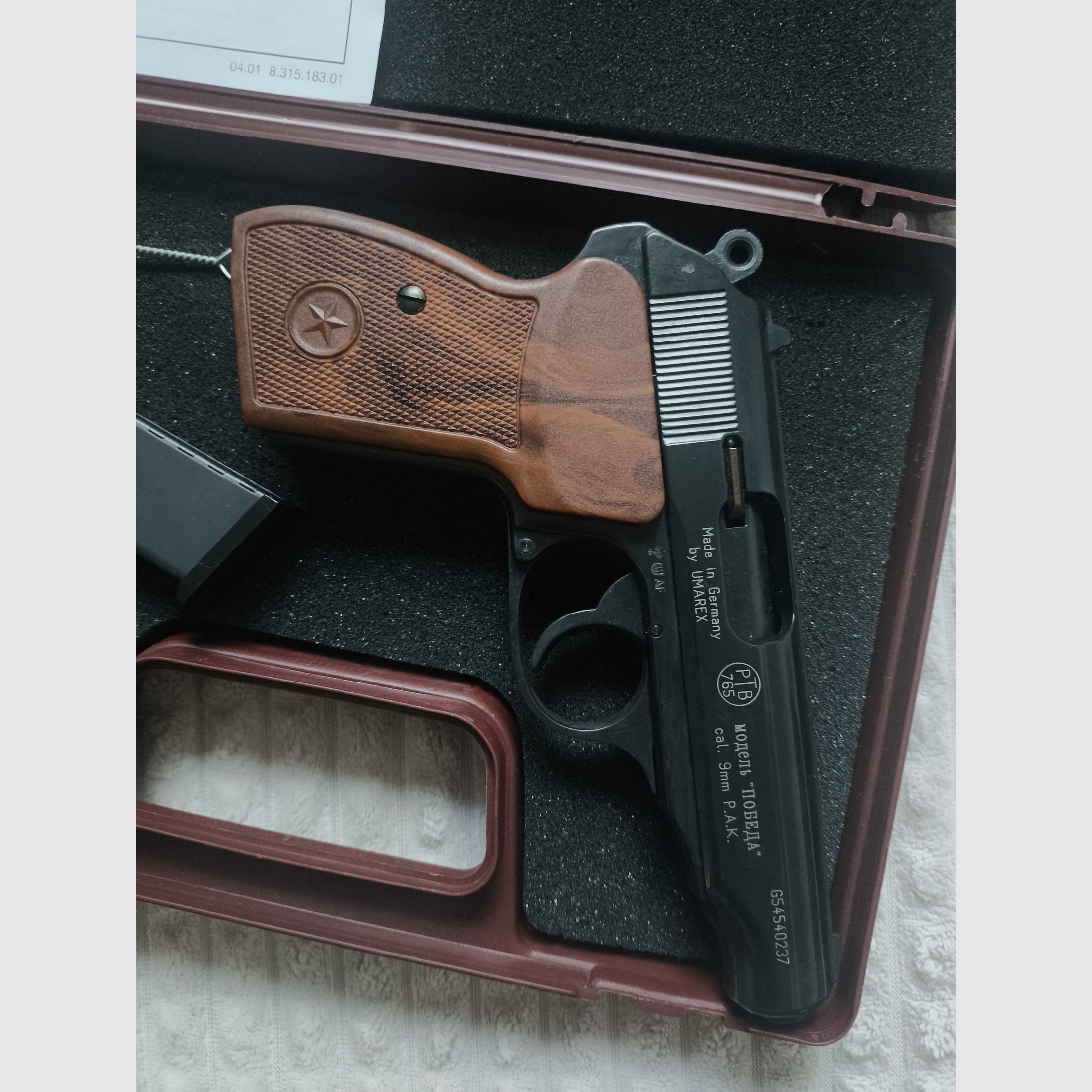 POBEDA Umarex 9mm P.A.K blank firing gun, image 2 of 3