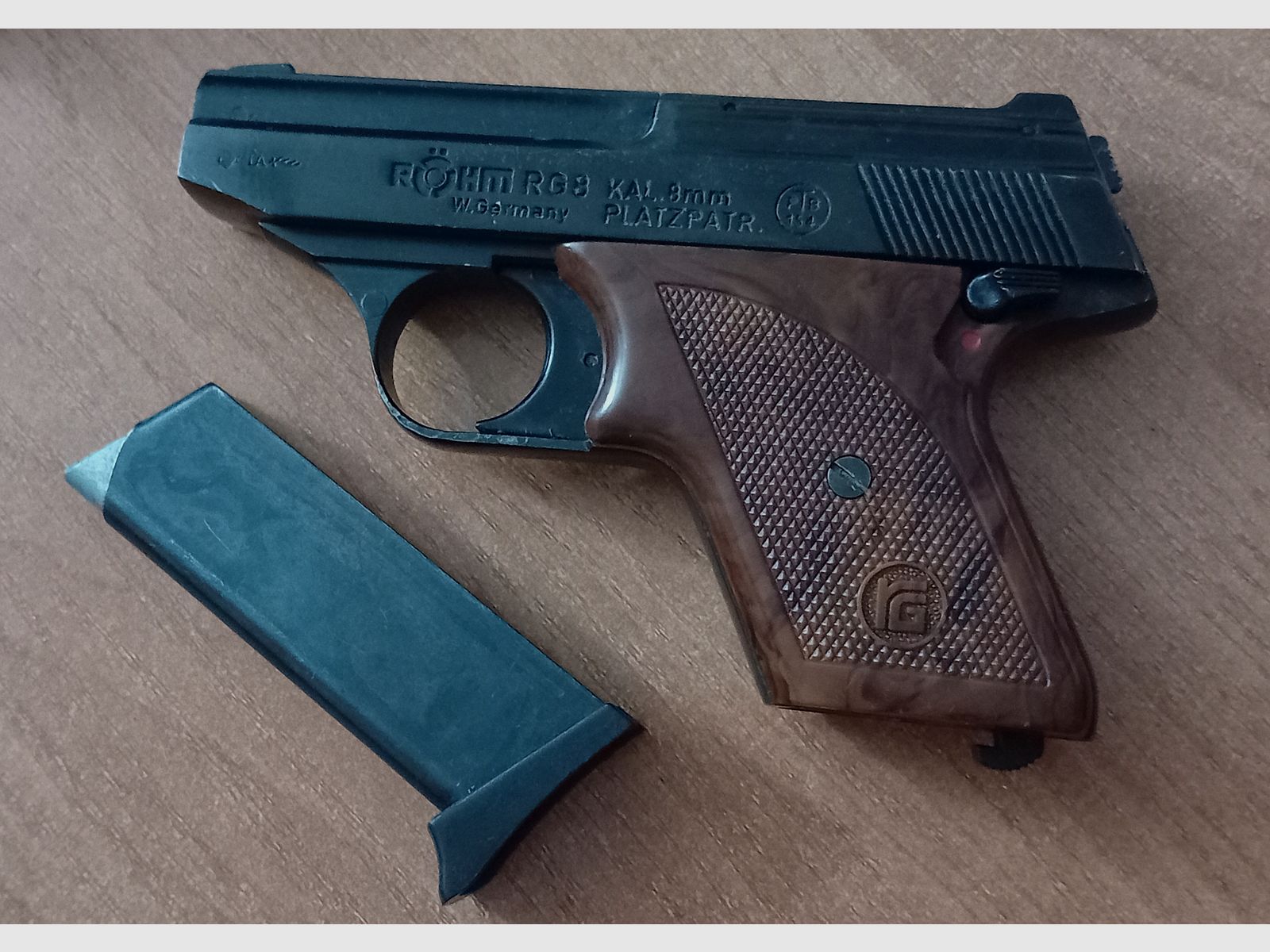 Seltene Röhm RG 8 im Kaliber 8 mm Knall/ PTB 154 mit OVP!