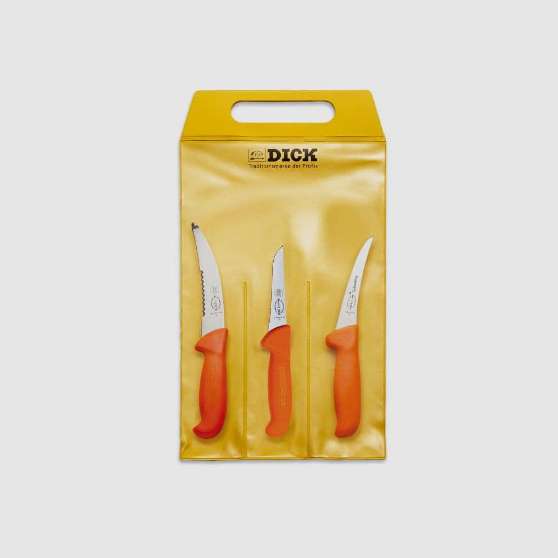 Dick Mastergrip Messer-Set Jagd Outdoor 3-Teilig Orange