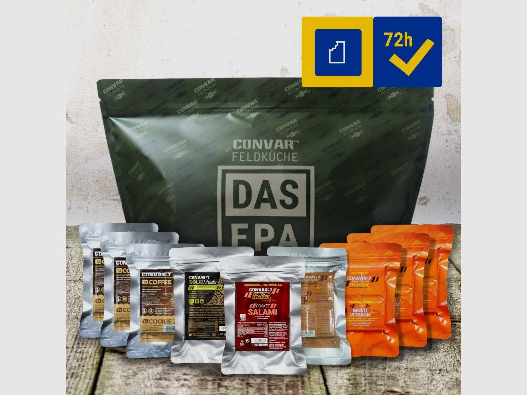 CONVAR 72h Notverpflegung Fluchtpaket Riegel