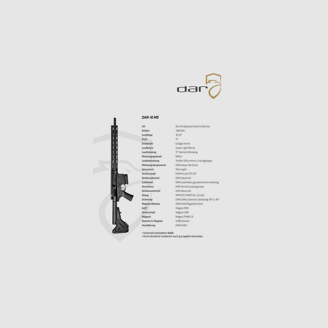 DAR-10 M5 | AR10 – 16.75″