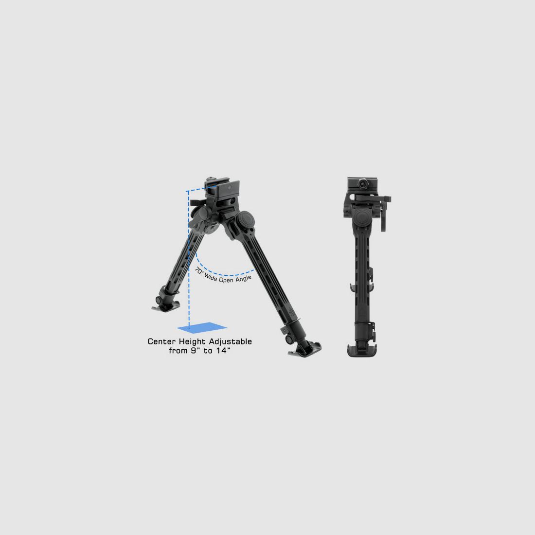 UTG ZWEIBEIN BIG BORE BORE FULL STABILITY PICATINNY 9"-14", Bild 2 von 6