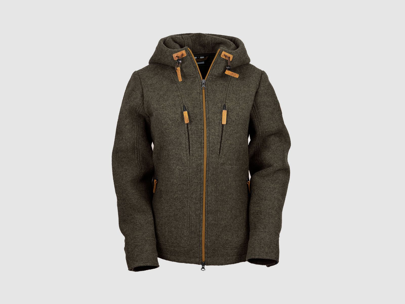 Lodenfleecejacke "Kapuzenwally" Mod. 2023, Schiefer