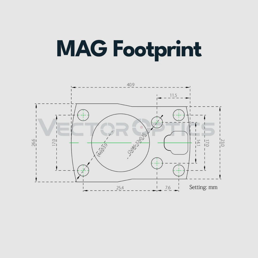 Vector Optics SCRDM-09 Glock Montage für Reflexvisiere mit MGT (SHIELD) Footprint