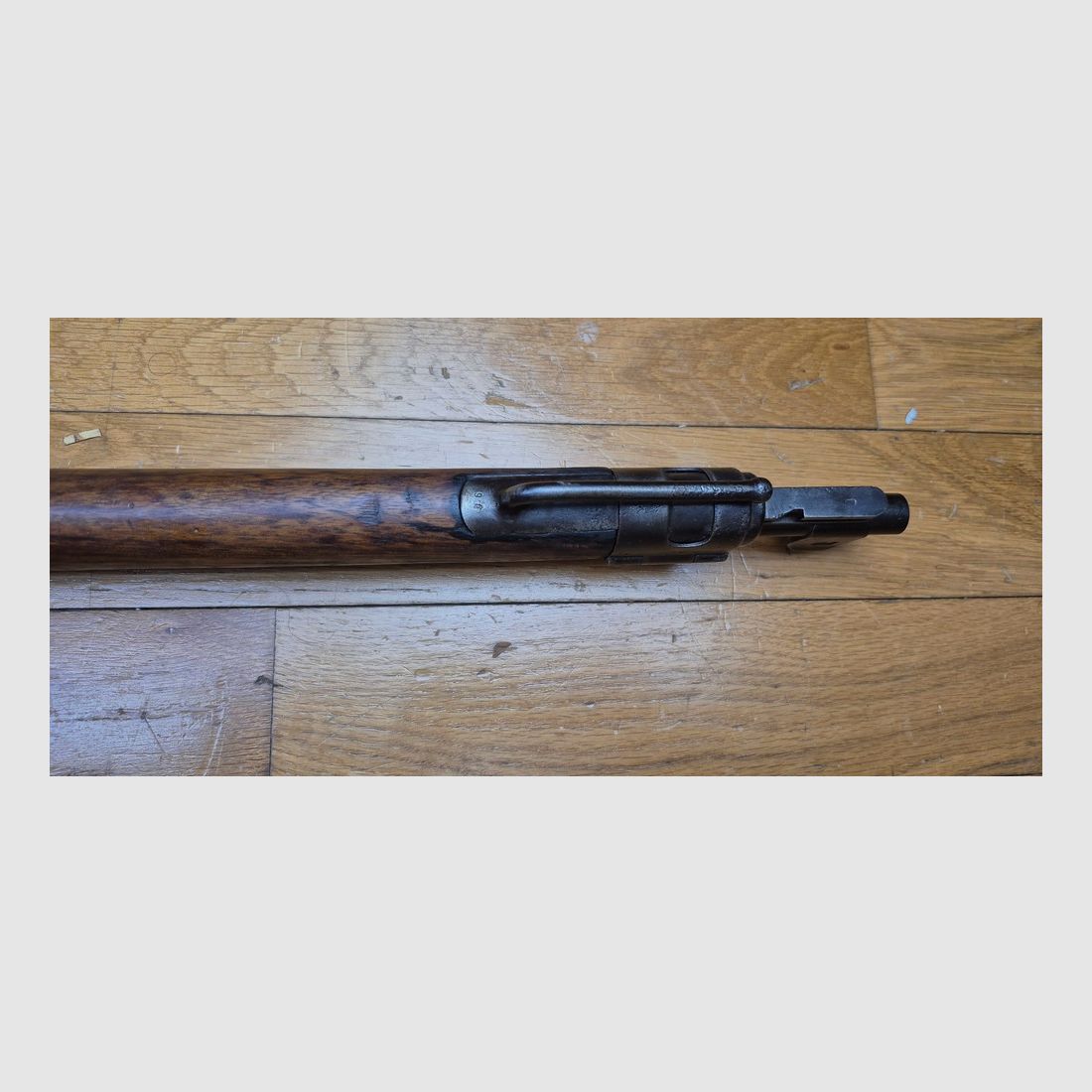 Piękna karabina Kar 98 « AZ » – Broń kawalerii i oddziałów szturmowych w 14-18 – Oryginalny kaliber 7,92×57 IS – Produkcja Erfurt 1917 – Bardzo ładne drewno – Dobre metalowe elementy – Piękny luf – BE+/TBE, zdjęcie 18 z 38