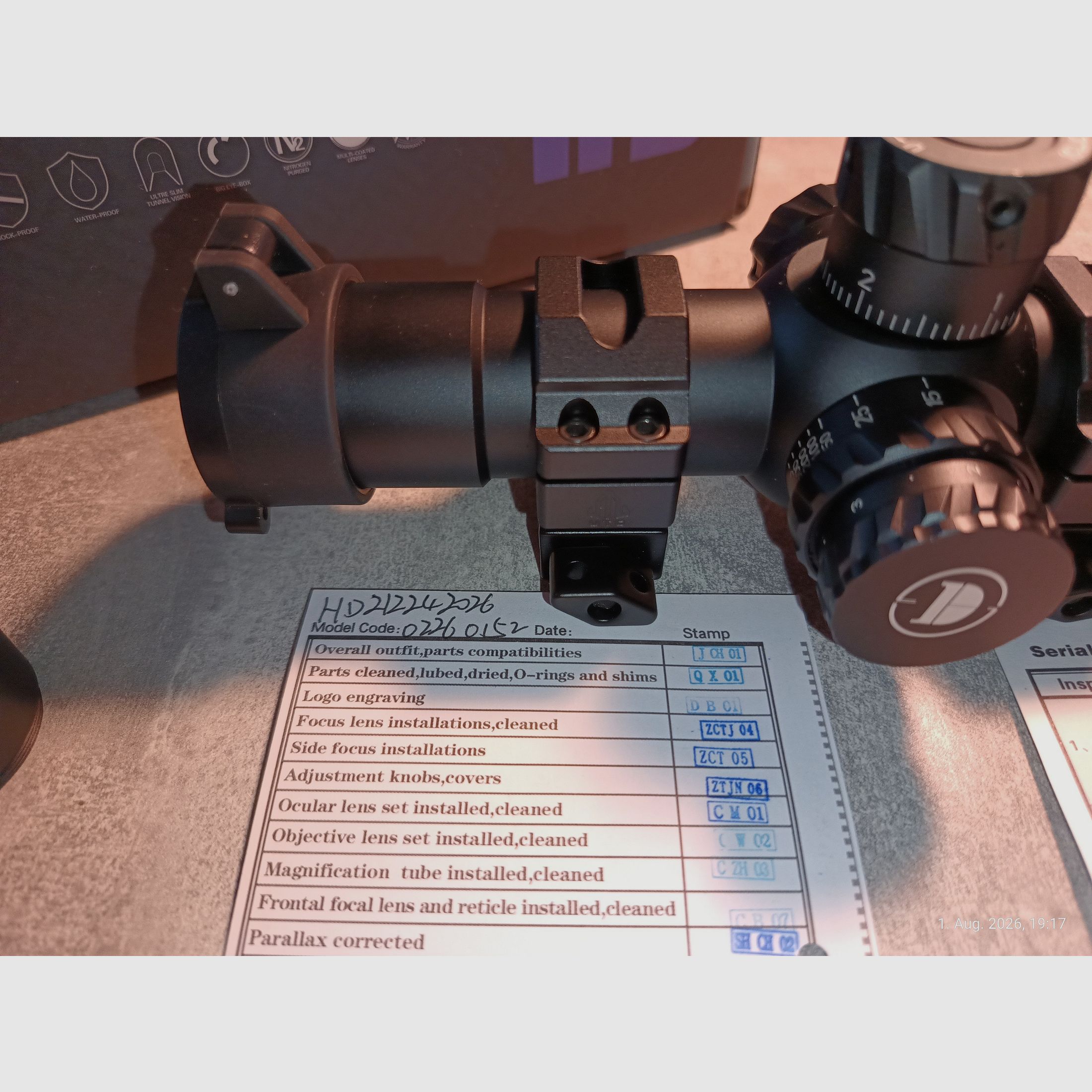 Discovery Optics HD 2-12x24 FFP z szybkozłączkami UTG