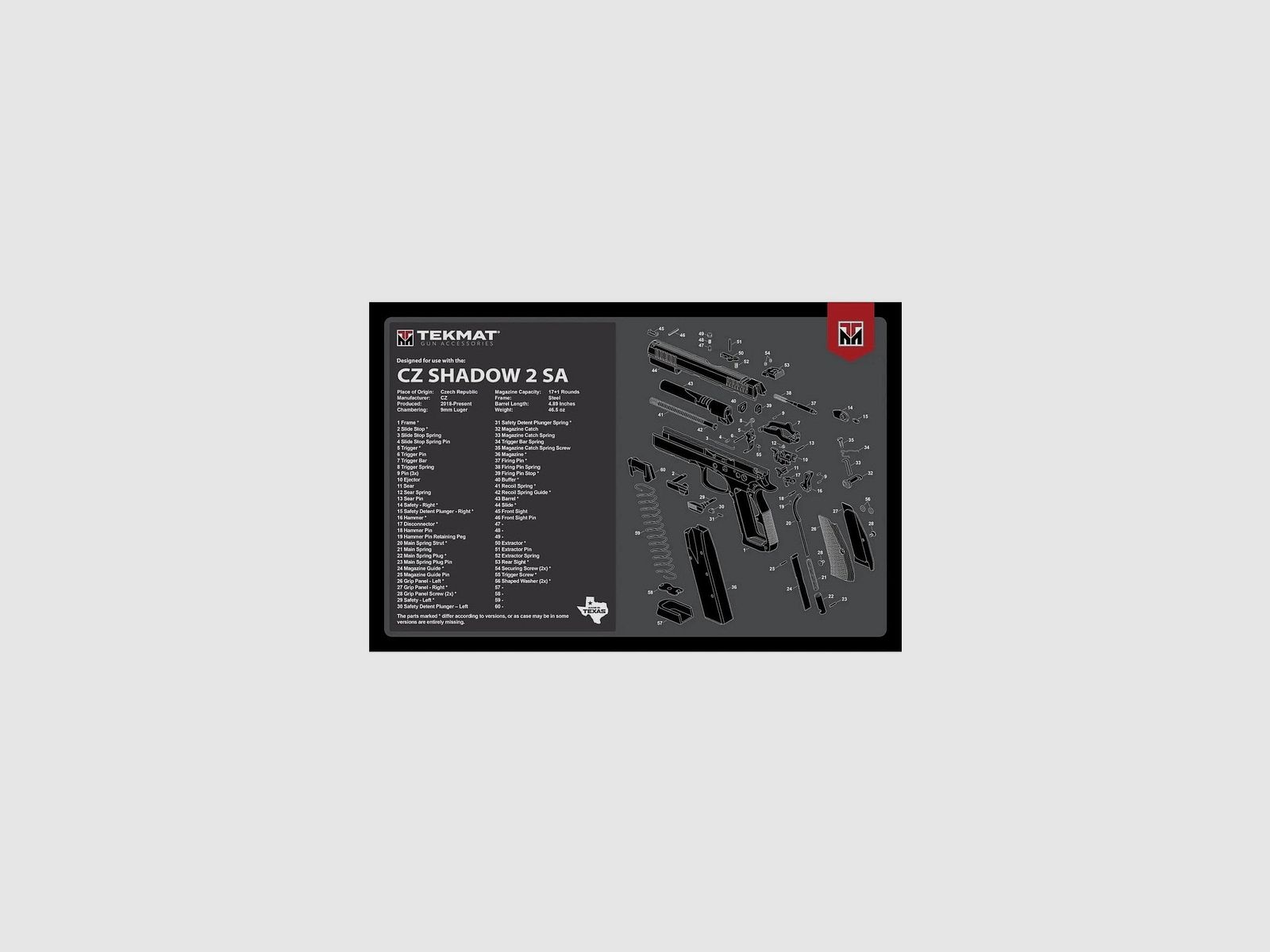 TekMat Tapis de Nettoyage CZ Shadow 2