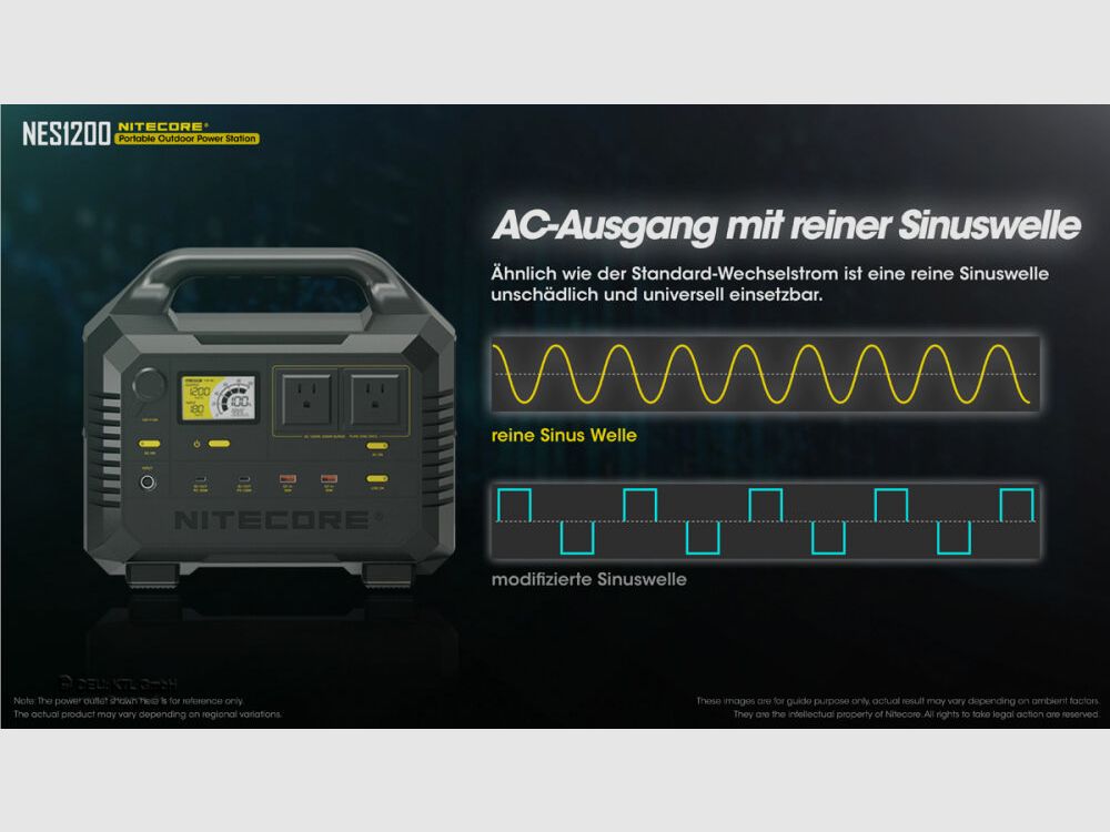 Nitecore	 NES1200 Power Station Hausversorgung Power Bank, Bild 4 von 10