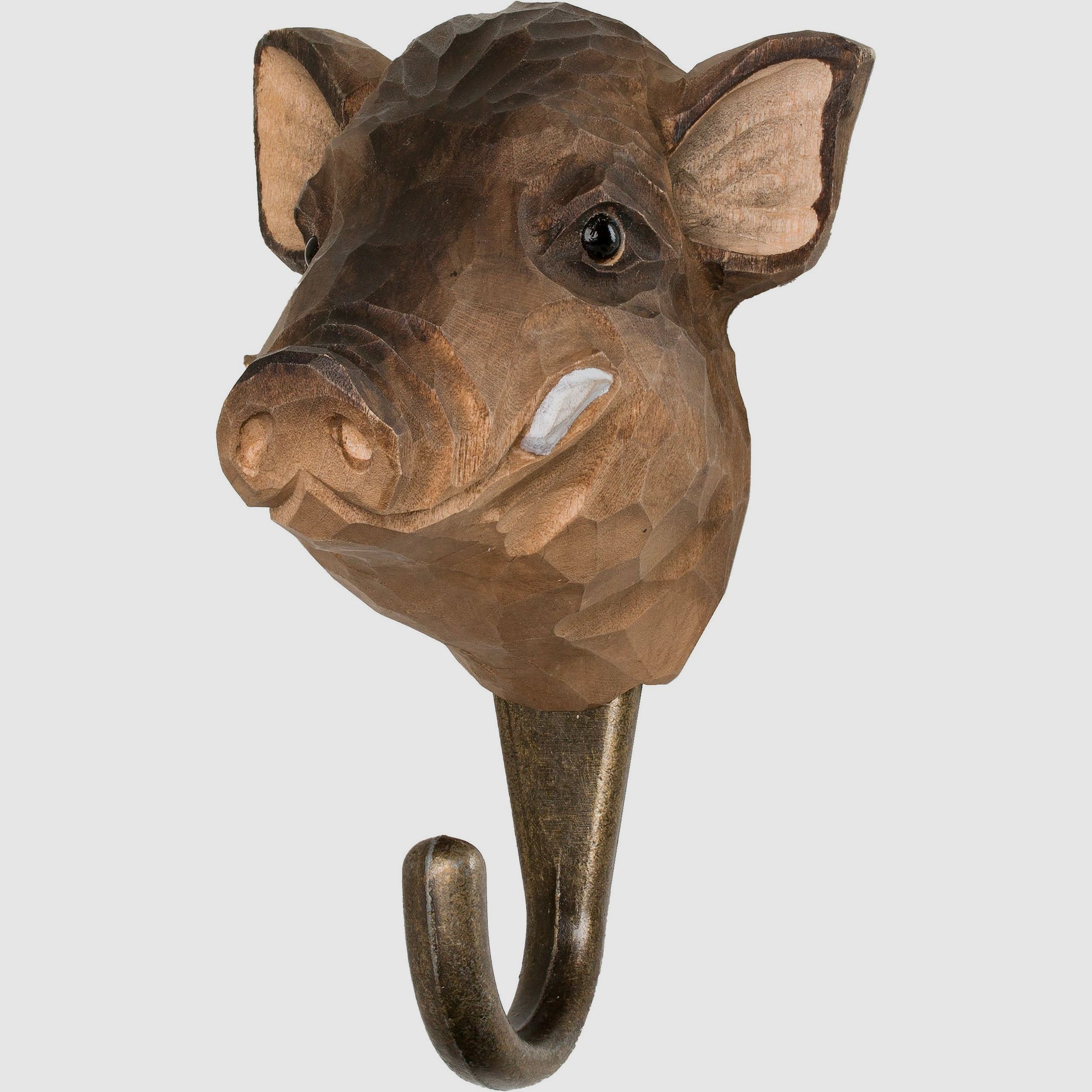 Wall hook wild boar