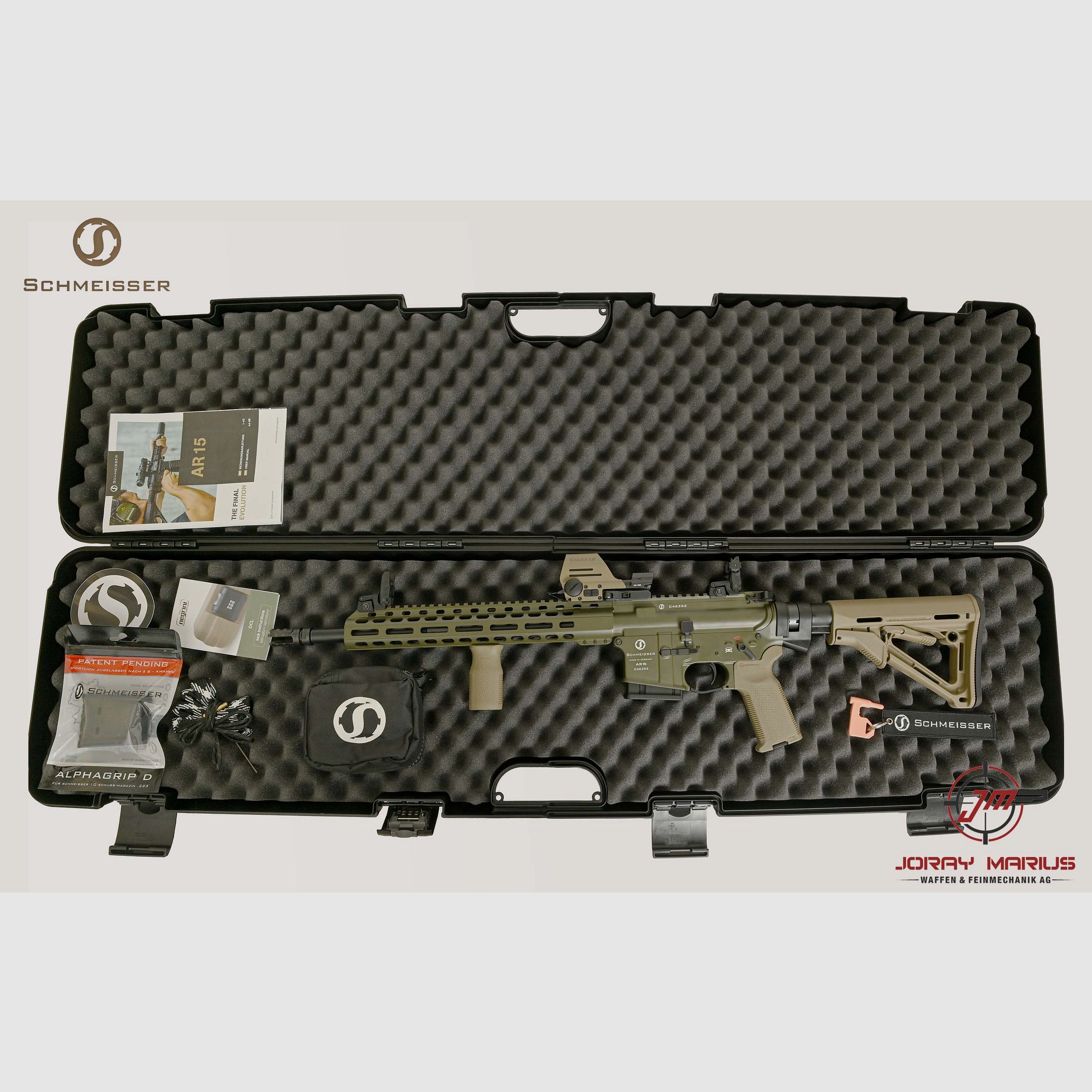 Schmeisser M4FL semi-automatic .223 Rem Green&FDE incl. Falke LE Limited Edition, image 3 of 3