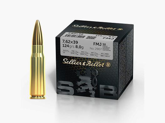 S&B Training FMJ 7.62×39 8g