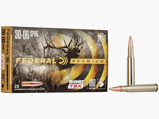 Federal Premium Barnes TSX .30-06 Sprg. 180GR HP 20 cartouches
