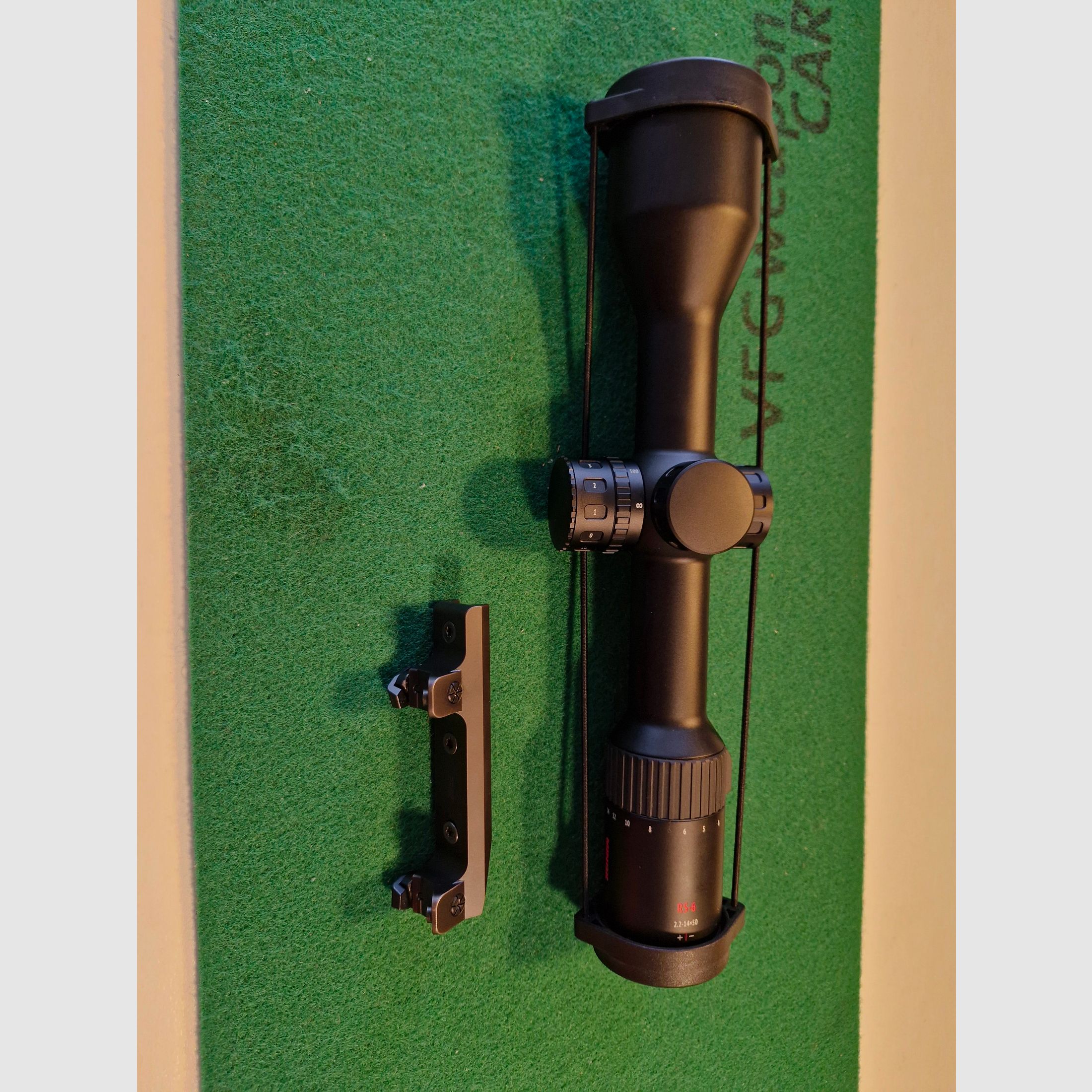 New riflescope Minox RS6 2.2-14x50 with rail + very good Blaser saddle mount