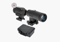 Holosun Set, Reflexvisier, Modell ARO-RD-2 mit rotem 2MOA Dot und Magnifier HM3X
