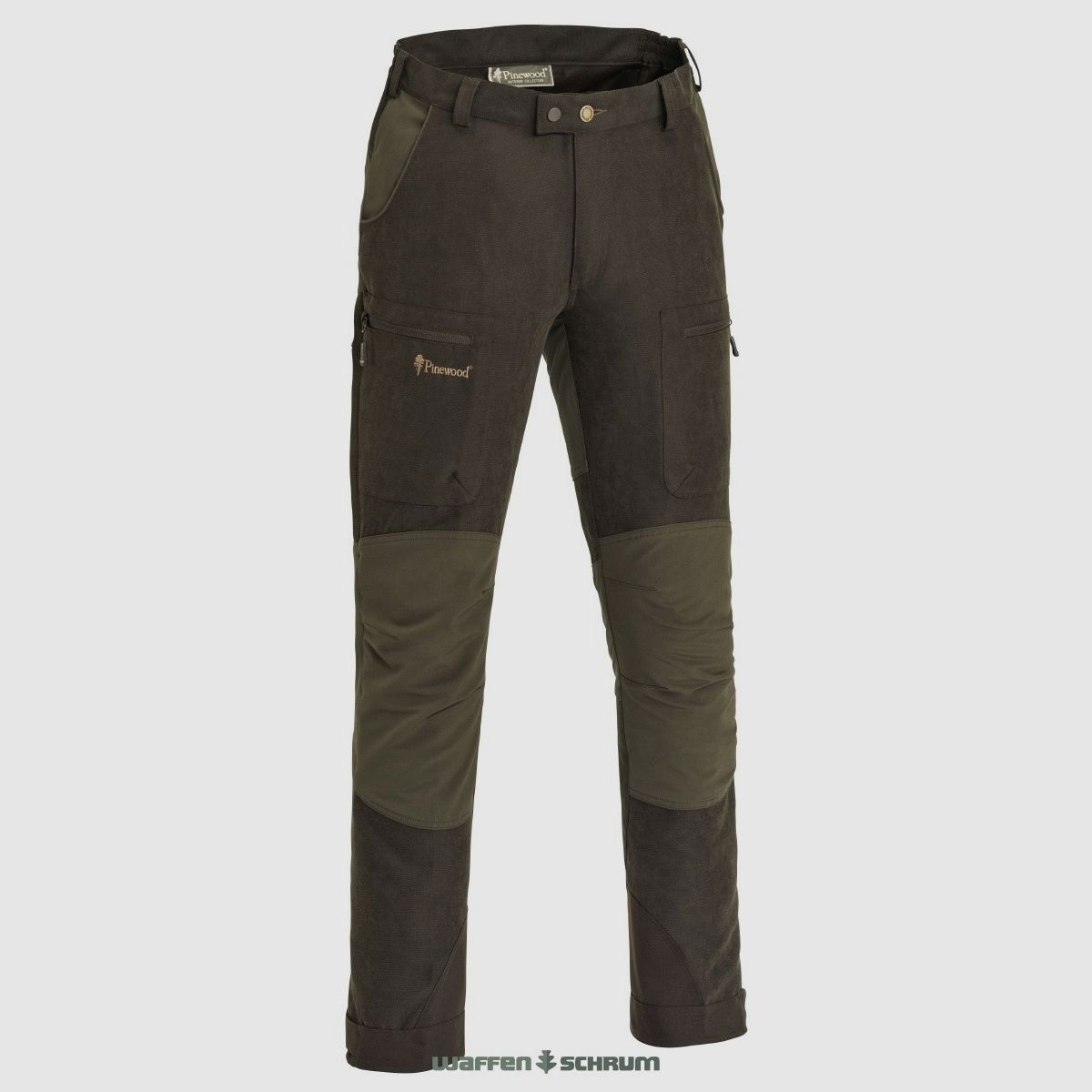 Pinewood Hose Caribou Hunt Suede Brown/D.Olive