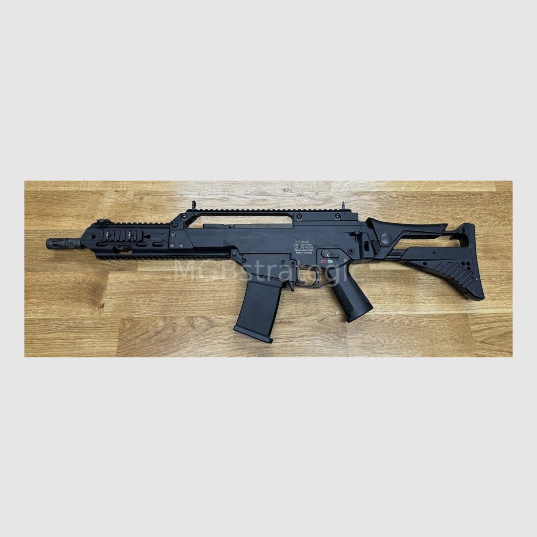 Heckler & Koch MGB243K Limited Edition halfautom. geweer .223Rem HK243 in "G36K" looplengte Limited Edition door MGB - klapstok - civiele versie van de H&K G36KA4 G36K