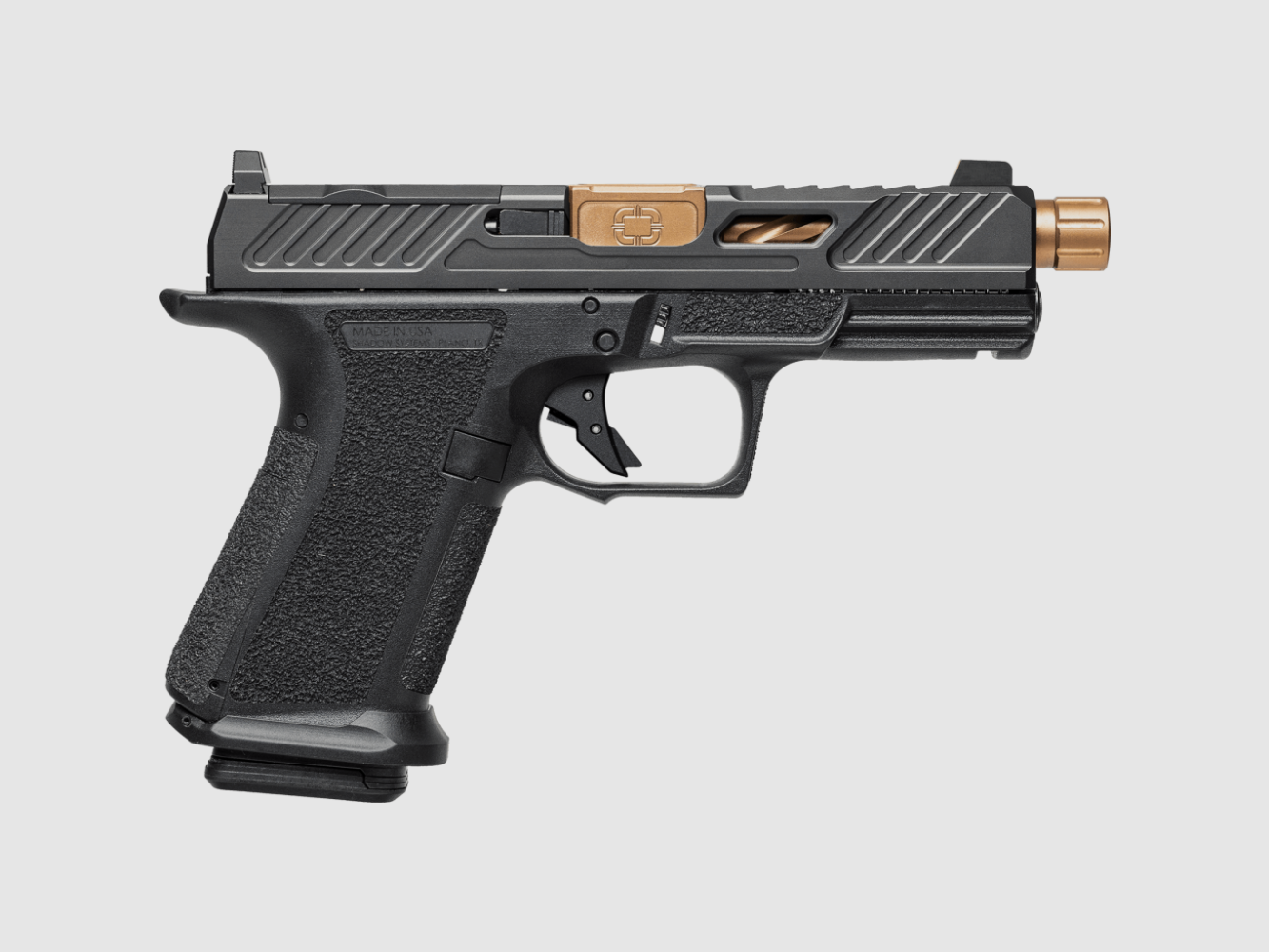 Shadow Systems Pistole MR920 Elite OR, 9mmLuger, 4.5" Lauf geflutet Bronze (Gewinde), 15+1