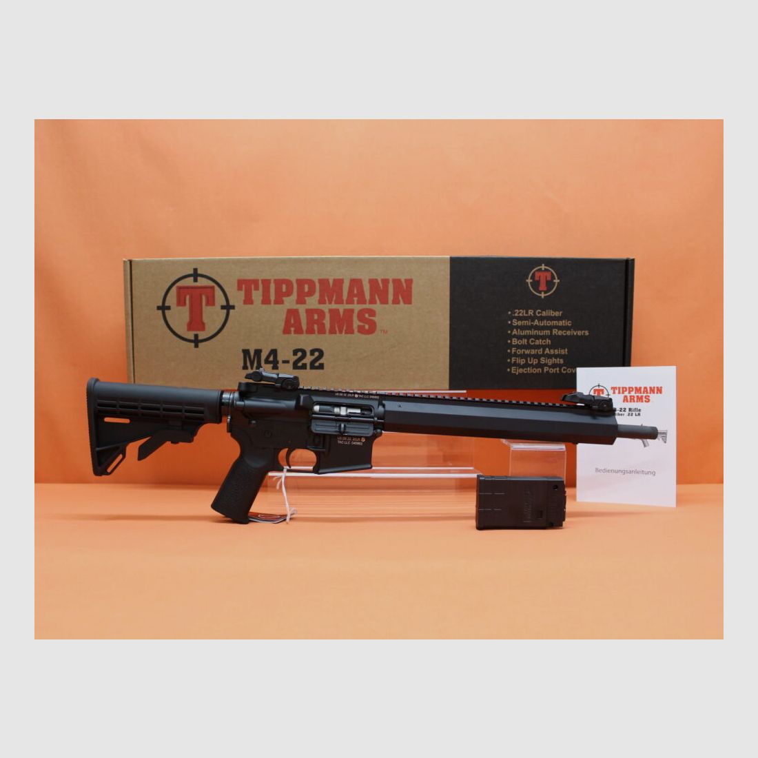 Tippmann Ha.Büchse .22lr Tippmann M4-22: Elite GS, vrijzwevende 16"/ 40,5cm loop met mondingsdraad (1/2-28)