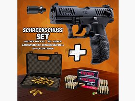 Set pistola a gas - Walther P22Q - 9 mm P.A.K. incluso valigetta e 100 colpi di munizioni