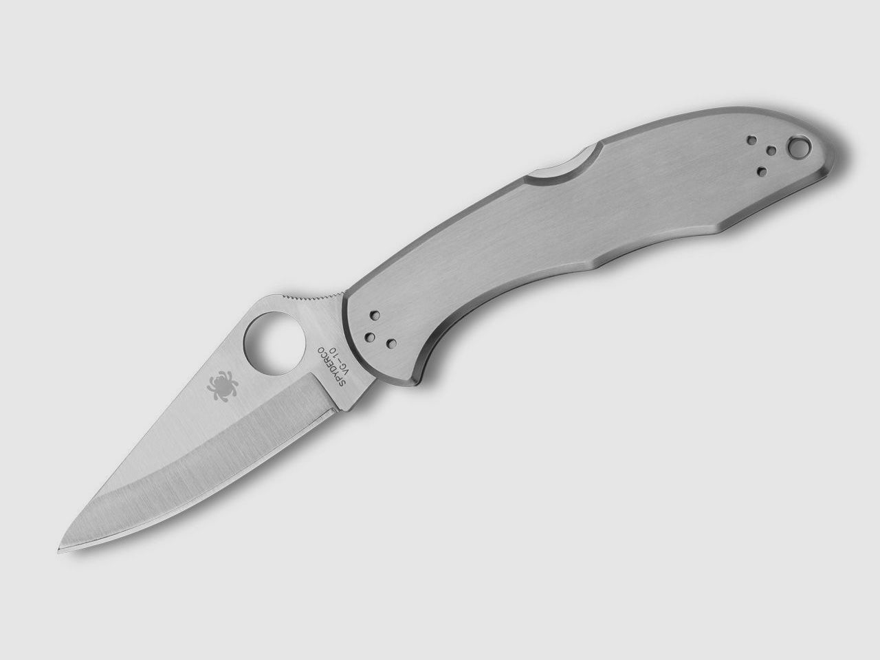 Taschenmesser Delica 4 Stainless Steel Plain