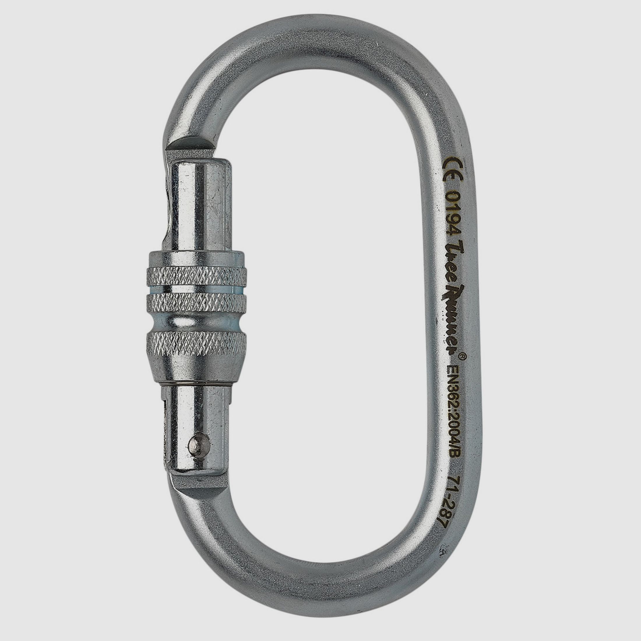 Tree Runner Oval Schrauber, Stahl EN 362