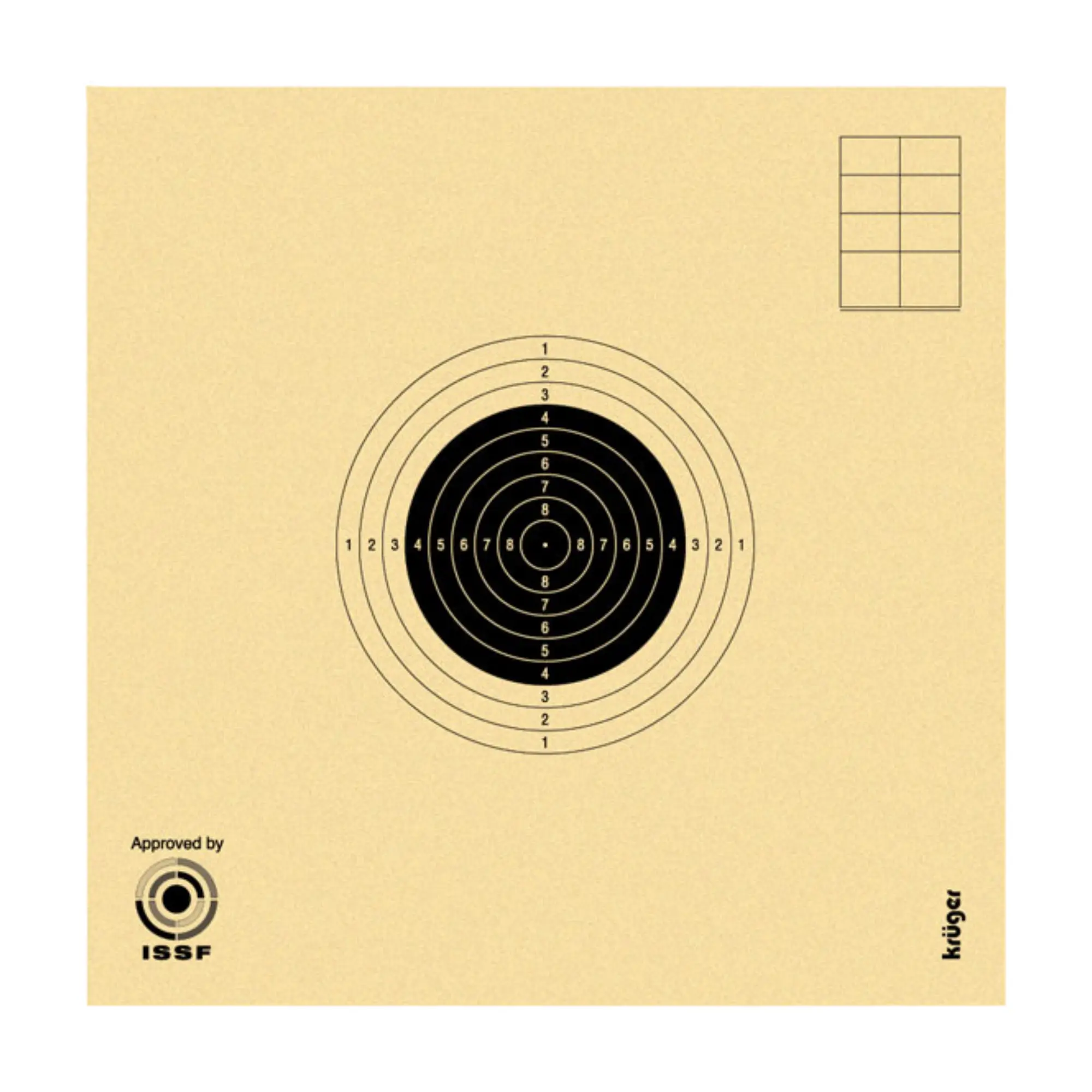 Zielscheibe für Luftgewehr 10 m | 10x10 cm (250 Stück)