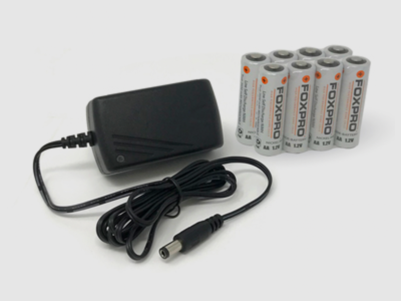 FoxPro 8 AA NiMH-Akkuladegerät-Set