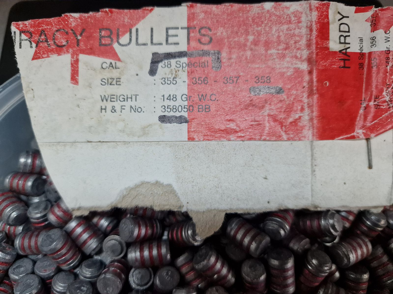 WC projectiles .38/.357