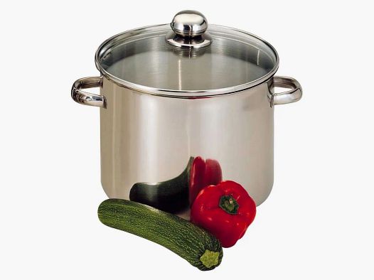Marmite acier inoxydable avec couvercle tous feux 19 L