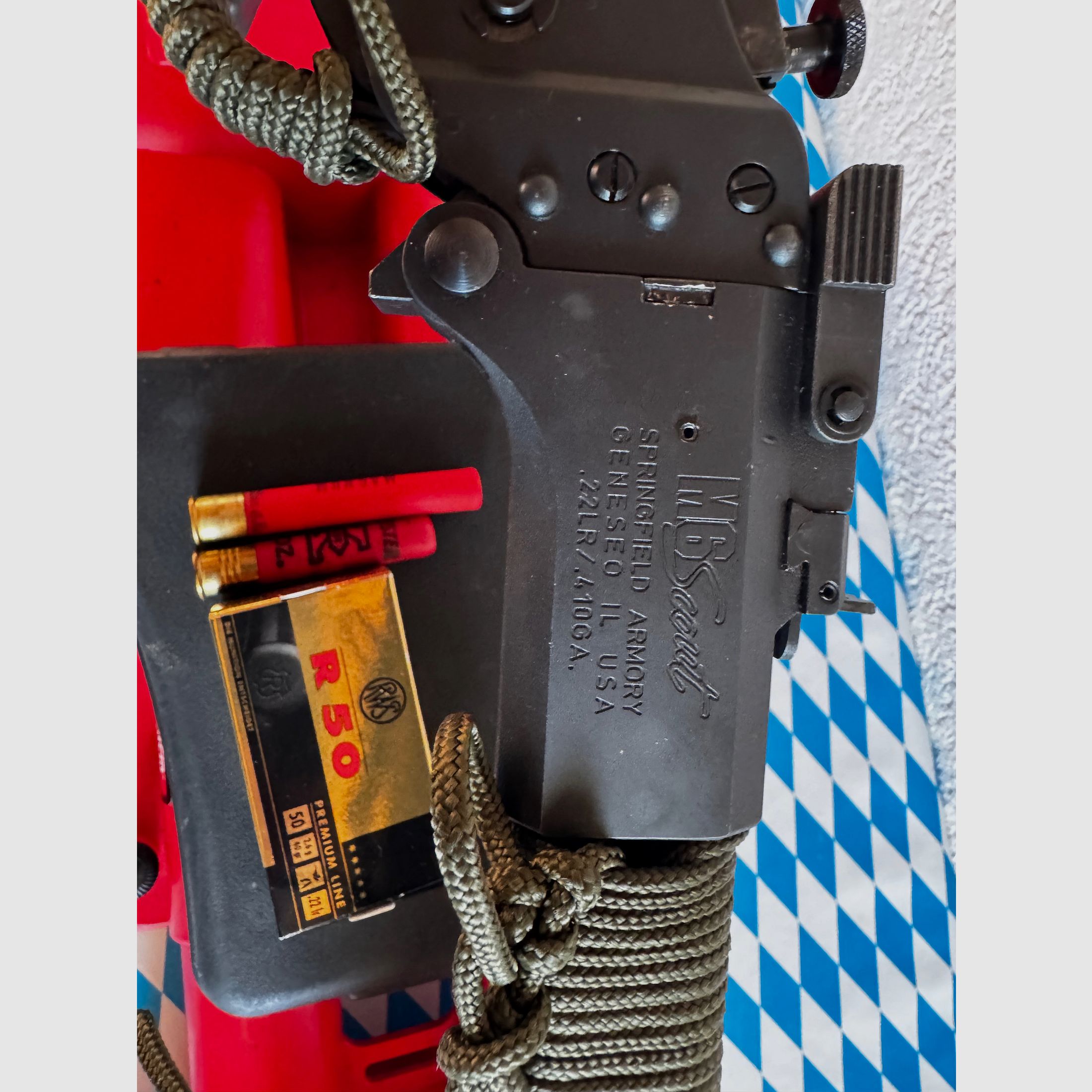 Bockbüchsflinte / Brünner Waffenwerke Modell: M6 Scout von Springfield Kaliber: .22lr / .410/76