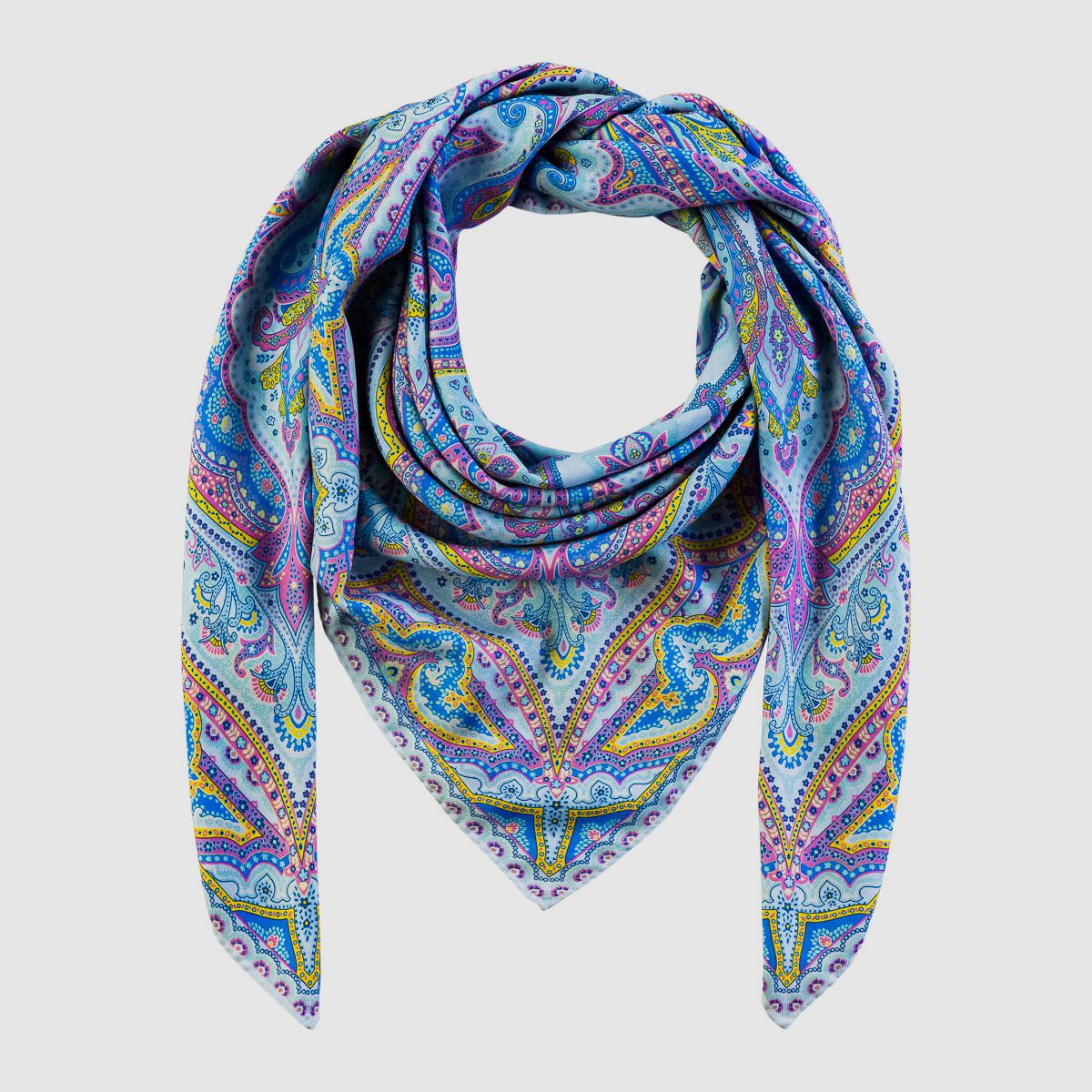 Tuch Cashmere/Seide in Hellblau, Bild 1 von 3