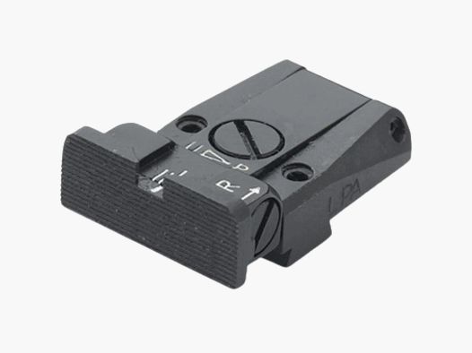 LPA Mikrometer-Visier "TR" ohne Korn für Walther Q5 Match SF, Black Diamond, Q4 SF O.R. - Plain Black