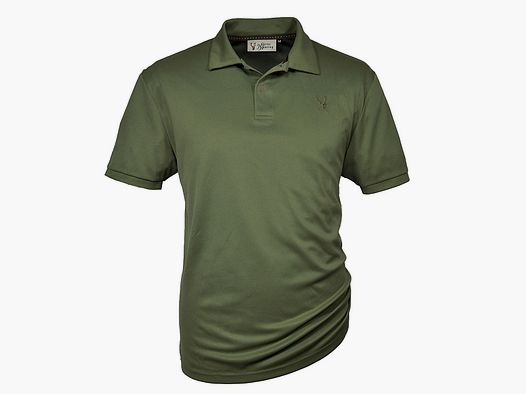 Hubertus Polo Funktions-Pique Shirt Oliv