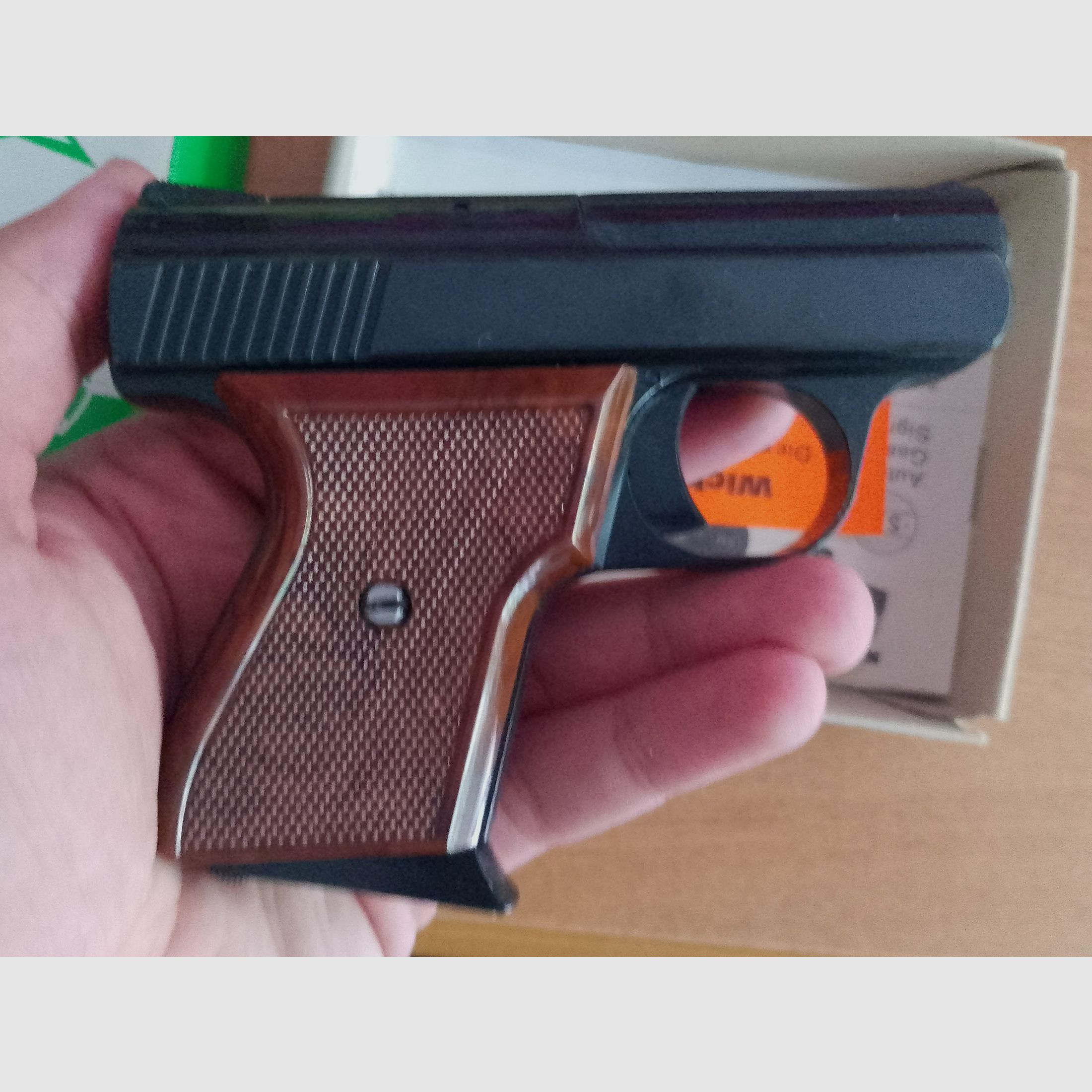 Alte Rhöner SM 15 Kal. 8 mm Knall im PTB 83/2 mit Verpackung!, Bild 6 von 8