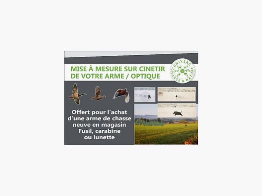 Mise à mesure de vôtre arme sur cinetir